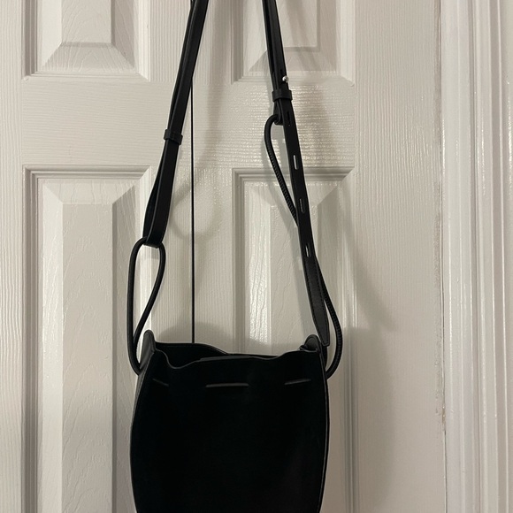Rebecca Minkoff Black Crossbody Suede & Leather Shoulder Bag - Picture 12 of 12